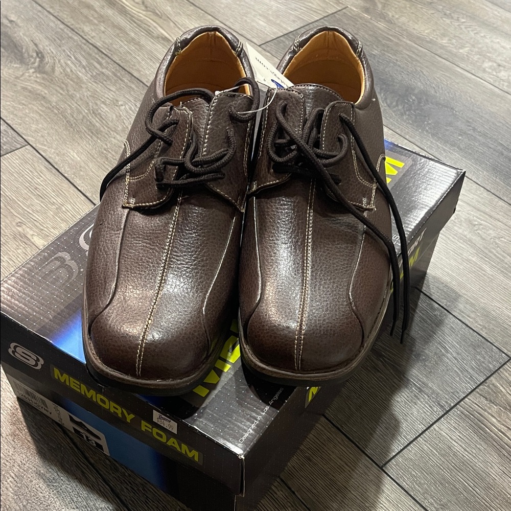 Skechers Dark Brown Men's Oxfords